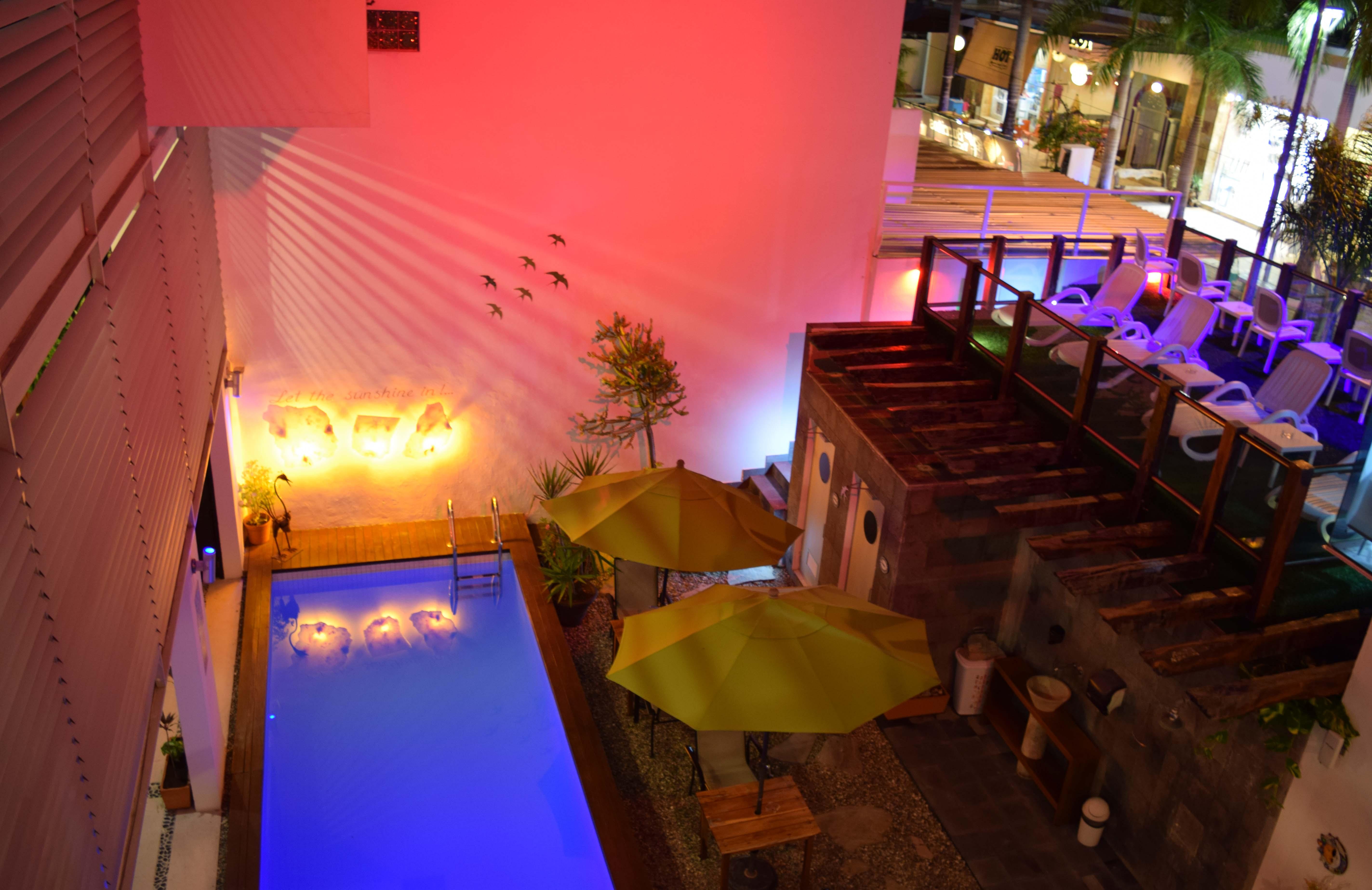Casa Ticul Hotel Boutique - 5Th Ave (Adults Only) Плайя-дель-Кармен Екстер'єр фото The pool at the hotel