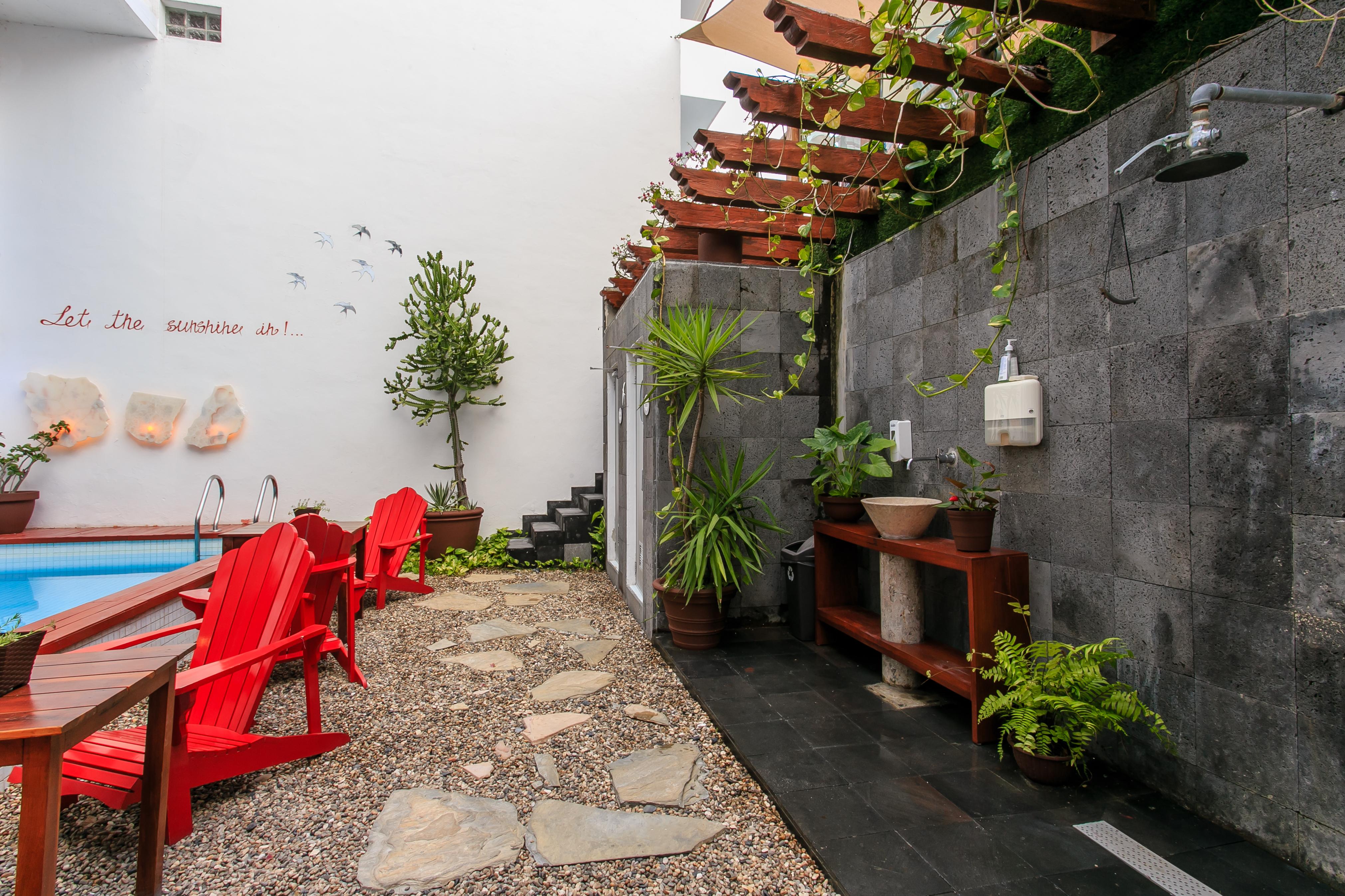 Casa Ticul Hotel Boutique - 5Th Ave (Adults Only) Плайя-дель-Кармен Екстер'єр фото Outdoor shower